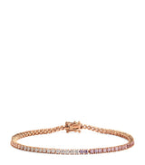 Harrods Anita Ko Rose Gold Diamond and Pink Sapphire Hepburn Tennis Bracelet 6.5- Buy online at McGrocer