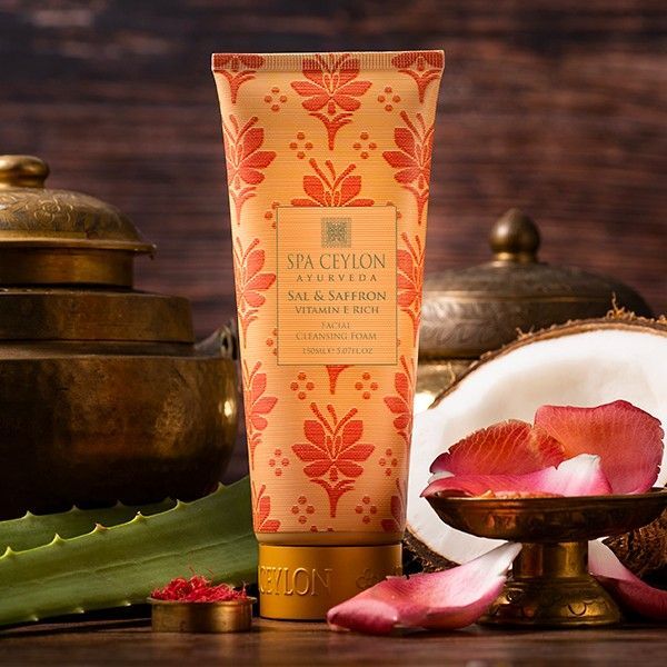 SPA CEYLON Sal Saffron facial cleanser foam 150ml, imported from the UK