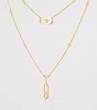 Messika Move Uno yellow gold diamond necklace 0.30ct, UK version