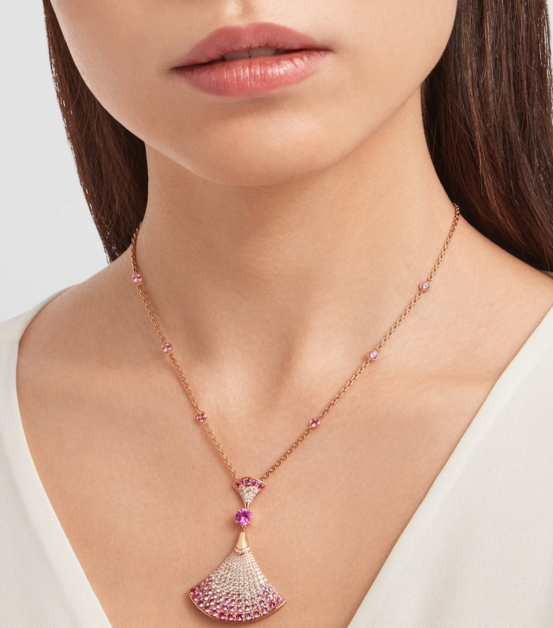 Bvlgari Divas' Dream rose gold diamond sapphire ruby, imported from the UK
