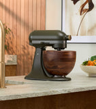 KitchenAid Evergreen Artisan stand mixer with walnut bowl 4.7L - British product