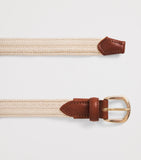 Eleventy cotton woven belt with gold-tone buckle - British product