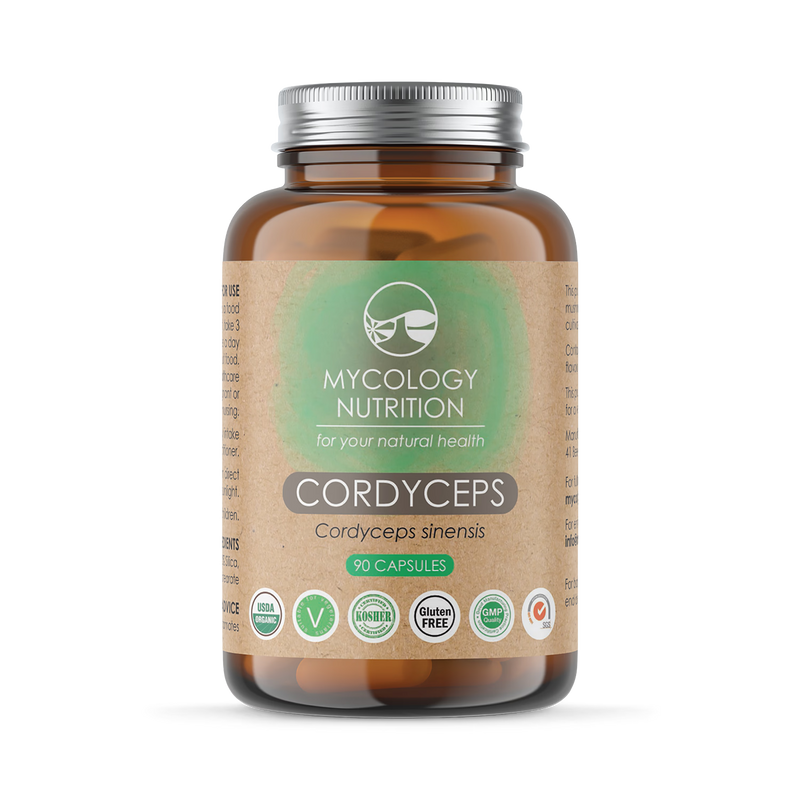 Mycology Nutrition cordyceps capsules 450mg 90 capsules (British brand)