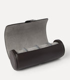 Brunello Cucinelli leather watch case with suede cylinder - British product