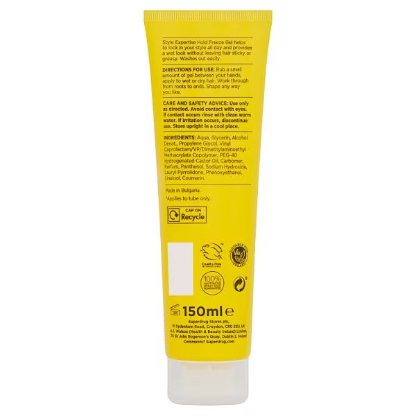 Superdrug Style Expertise Ultra Hold Gel 150ml (British brand)
