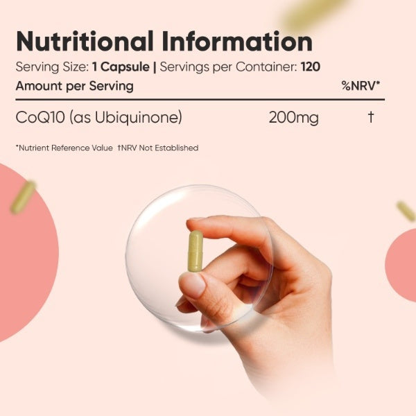 WeightWorld CoQ10 supplement 200mg 120 capsules (British brand)