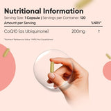 WeightWorld CoQ10 supplement 200mg 120 capsules (British brand)