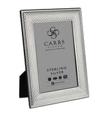 Harrods Carrs Sterling Silver Cross Stitch Photo Frame 7x5 inches- Buy online at McGrocer