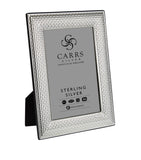 Carrs sterling silver photo frame cross stitch 7x5 inches, UK version