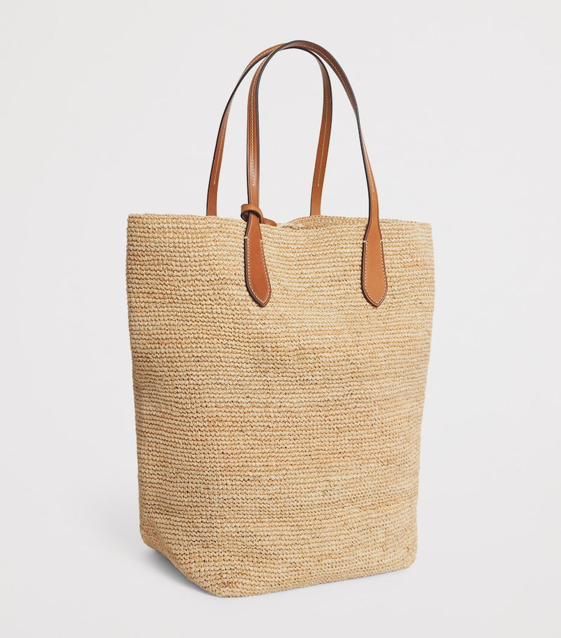 Polo Ralph Lauren large raffia Big Pony tote bag, UK version