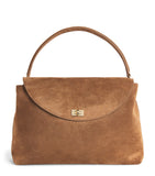 Sandro Paris suede top-handle bag 21x32x11cm (British brand)
