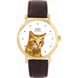 Superdrug Toff London White Ladies Brown Moggie Cat Head Watch- Buy online at McGrocer