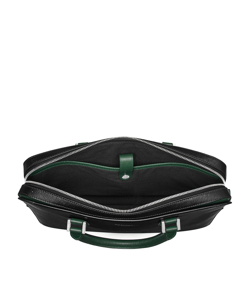 Aspinal of London slim leather Shield briefcase (British brand)