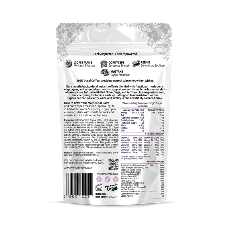Empower Perimenopause Coffee 150g pouch - British product