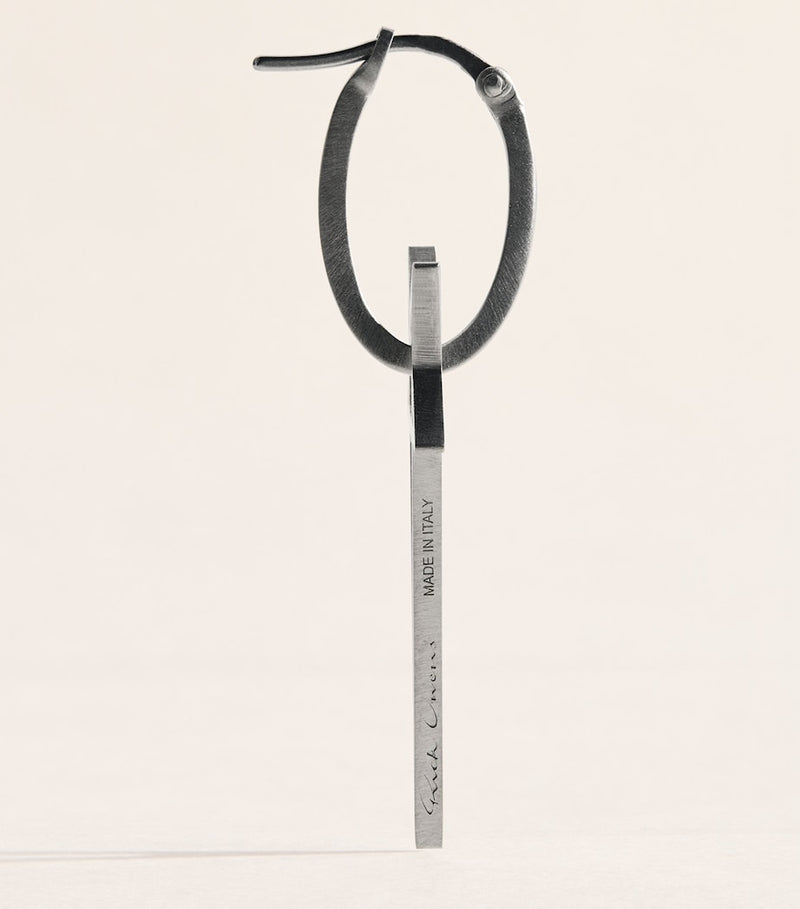 Rick Owens pentagram single earring 4cm - British product