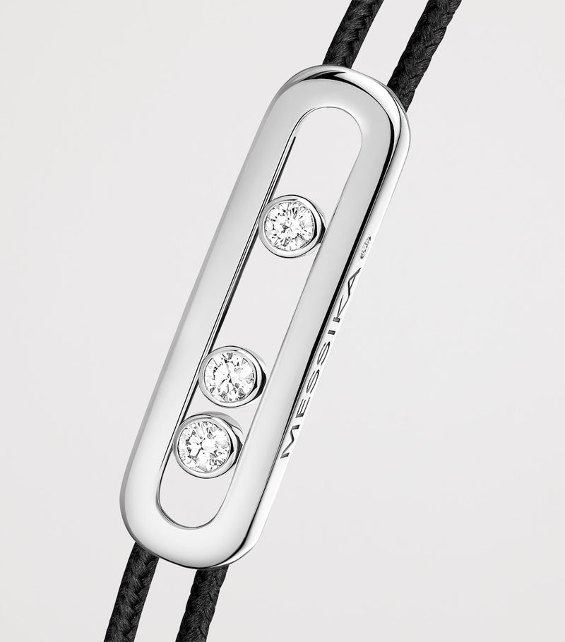 Messika white gold diamond bracelet 0.26ct, imported from the UK