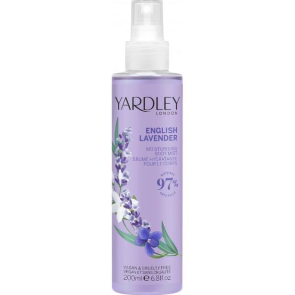 Yardley English Lavender Body Mist 200ml (British brand)