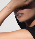 Messika children's rose gold diamond bracelet 15cm (British brand)