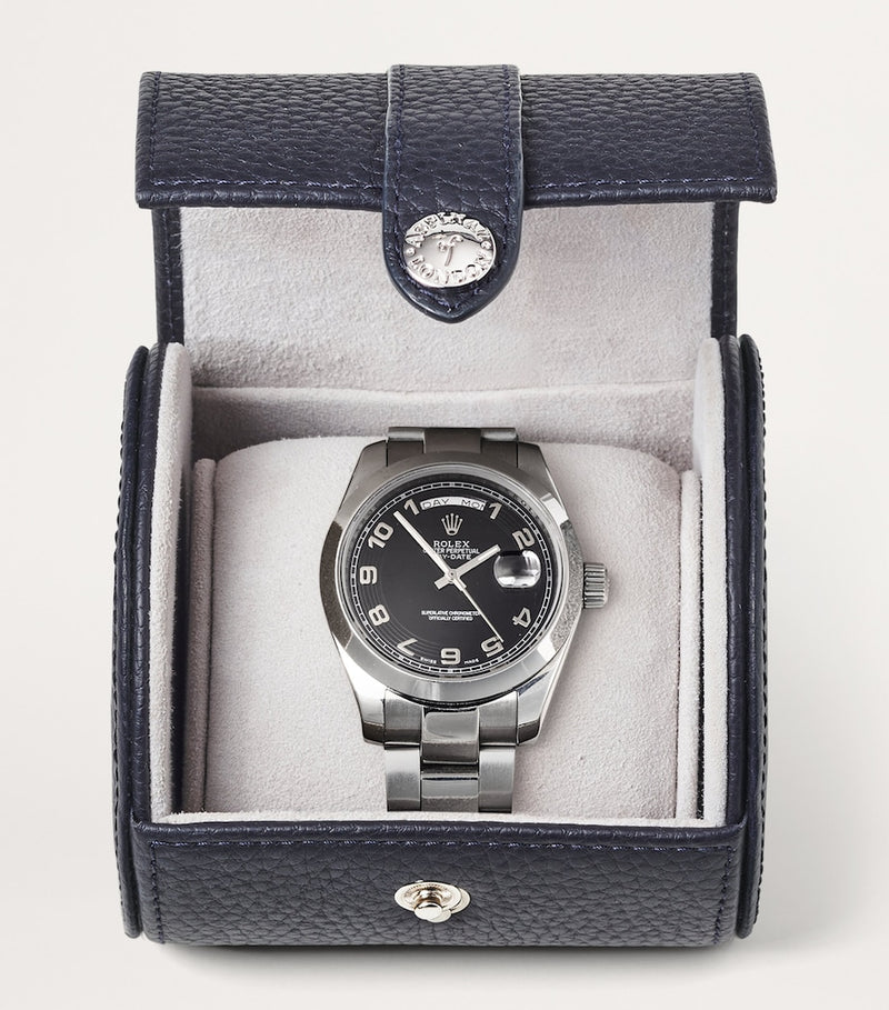 Aspinal of London leather watch roll, UK version