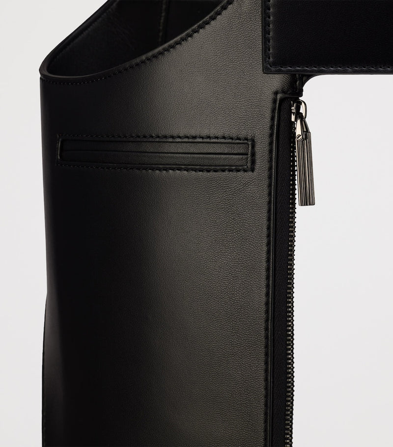 Christian Louboutin tactical leather harness with pockets, UK version