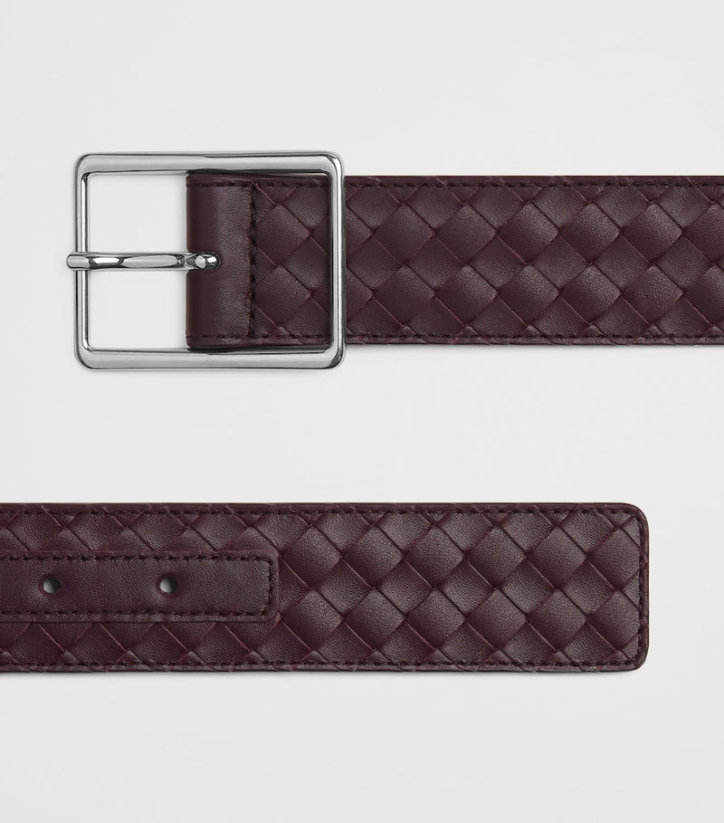Bottega Veneta calfskin Intrecciato belt 3.5cm, UK version