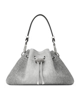 Harrods Jimmy Choo Cinch Small Suede Shoulder Bag- Buy online at McGrocer