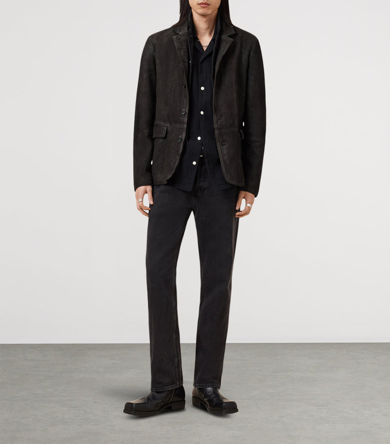AllSaints Leather Survey Blazer - British product