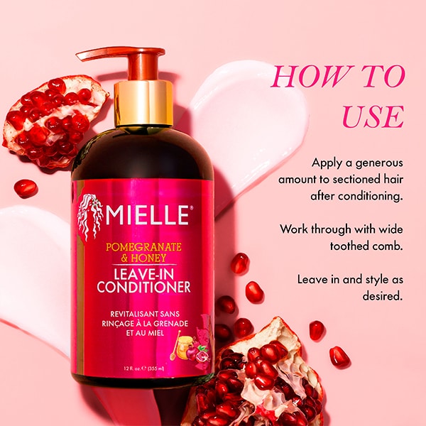 Mielle leave-in conditioner Pomegranate And Honey 355ml, imported from the UK