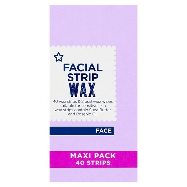 Superdrug Sensitive Facial Wax Strips x40 GOODS Superdrug