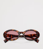 Miu Miu oval wrap-around acetate sunglasses (British brand)