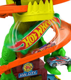 Hot Wheels T-Rex Blaze Battle playset, imported from the UK