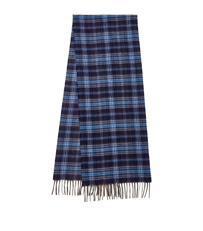 Harrods cashmere tartan scarf made in Scotland - British product