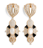 Valentino Garavani Pas Plus crystal pendant earrings - British product