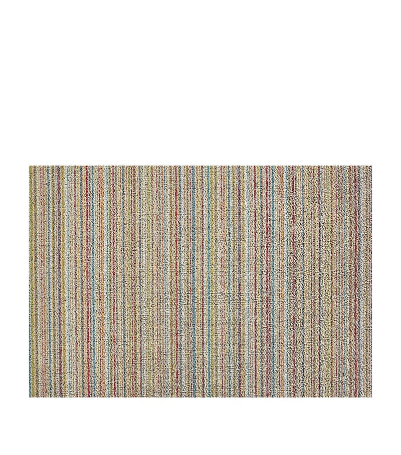 Chilewich Skinny Stripe Shag Doormat 46cm x 71cm - British product