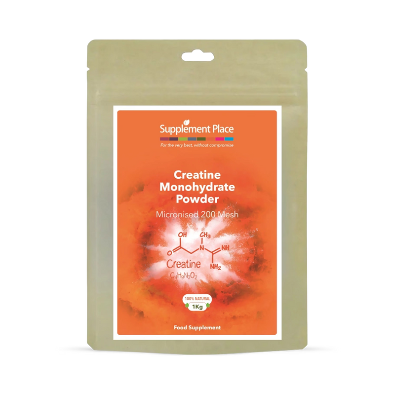 Supplement Place creatine monohydrate powder micronised 200 mesh 1kg (British brand)