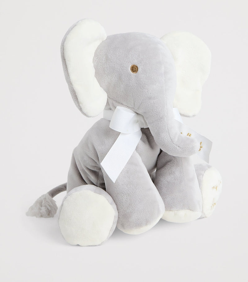 Harrods soft elephant toy for newborns, 36cm tall, UK version