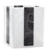 Harrods Labrazel Alabaster Banda Bathroom Waste Bin- Buy online at McGrocer