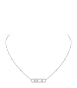 Harrods Messika Baby Move Classique White Gold and Diamond Necklace (0.70ct)- Buy online at McGrocer
