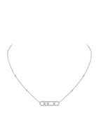 Messika Baby Move Classique white gold diamond necklace 0.70ct, UK version