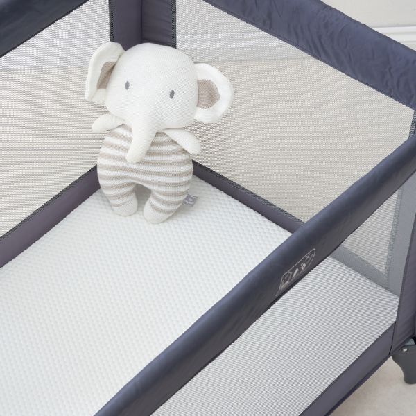 The Tiny Bed Co. cotton fitted sheet white 95x65cm (British brand)