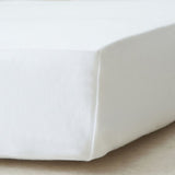 The Tiny Bed Co. cotton fitted sheet white 95x65cm (British brand)