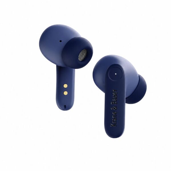 Krane & Bauer Blizzard II wireless earbuds blue, UK version