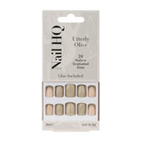 Superdrug Nail HQ Utterly Olive Square Artificial Fingernails with Glue Pack- Buy online at McGrocer