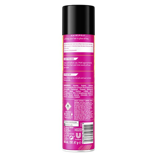 Vo5 Ultimate Hold Hair Spray 400ml GOODS Superdrug
