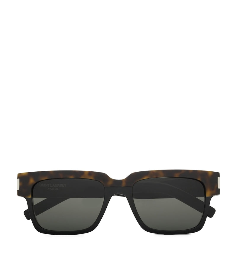Saint Laurent rectangular Wellington sunglasses recycled acetate - British product