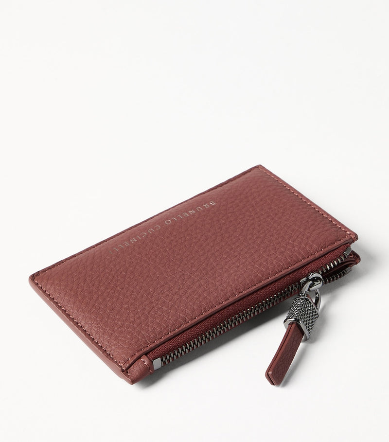 Brunello Cucinelli leather zipped card holder (British brand)