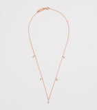 Harrods rose gold and diamond necklace 0.80ct, imported from the UK