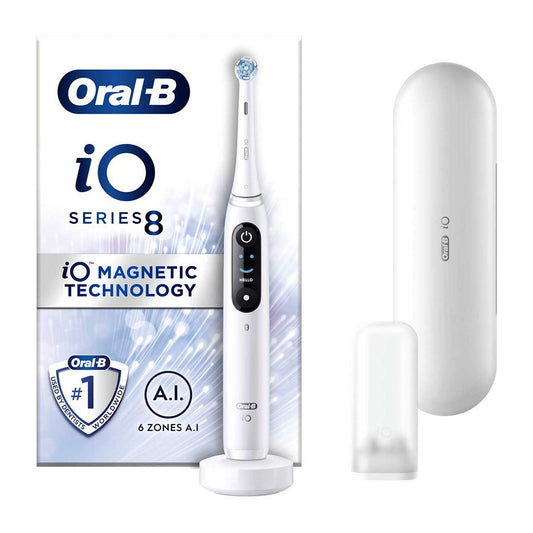 Oral-B Electric Toothbrush iO8 - White Special Edition Dental Boots   