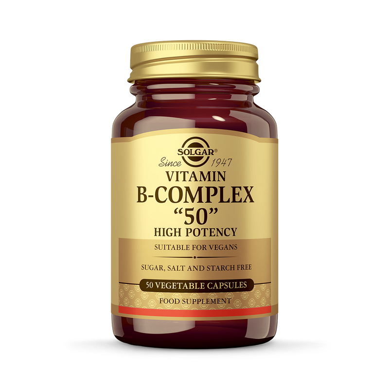 Solgar B-Complex 50 high potency capsules, UK version