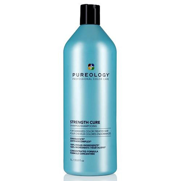 Pureology Strength Cure Shampoo 1L for damaged hair - British product